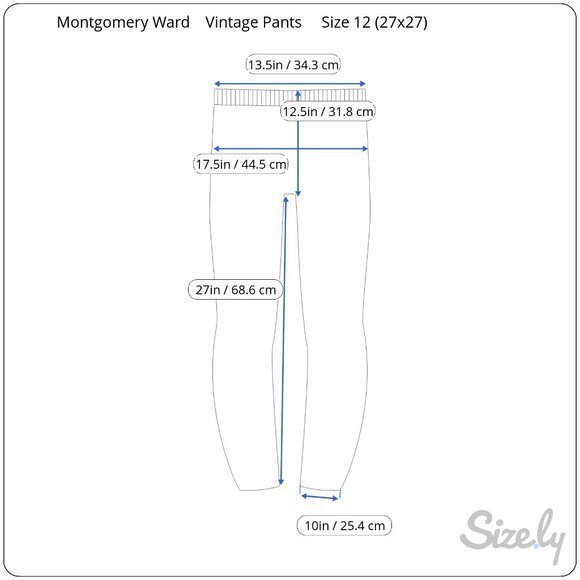 Montgomery Ward Vintage 80’s‎ Pants Size 12 Plaid Wide Leg Retro 27x27 - Picture 14 of 14